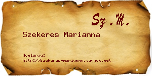 Szekeres Marianna névjegykártya